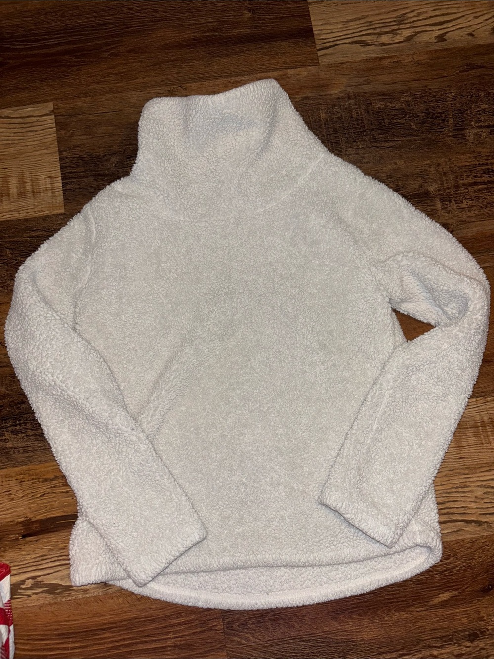 JoyLab Cream Sherpa Turtleneck Pullover